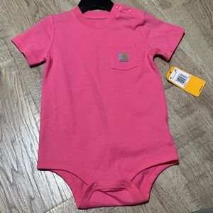 Carhartt Bright Pink Infant Bodysuit